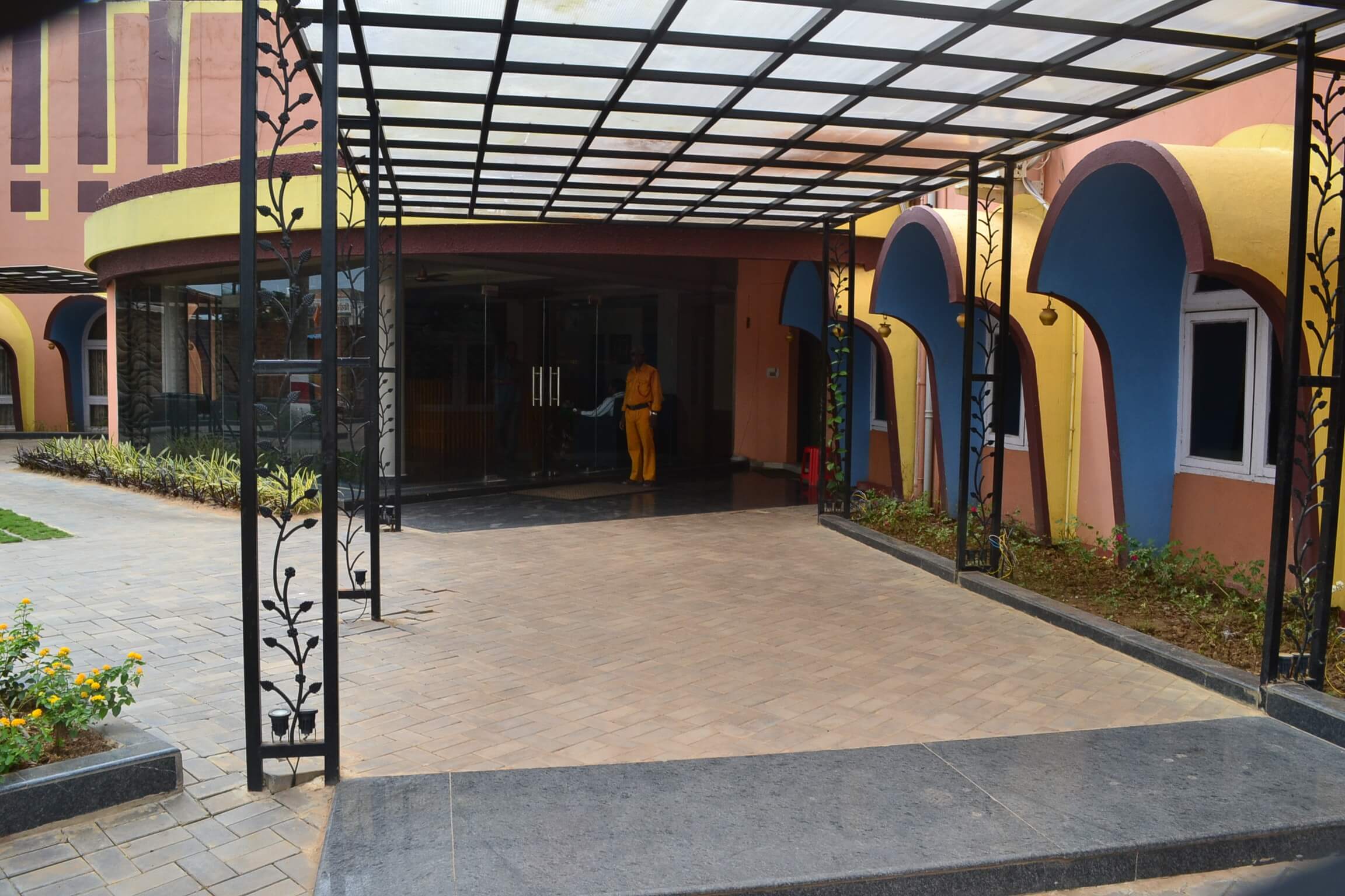 Entrance of Hotel Akanksha